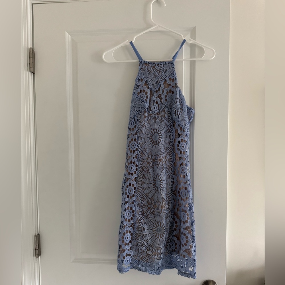 Purple lace dress